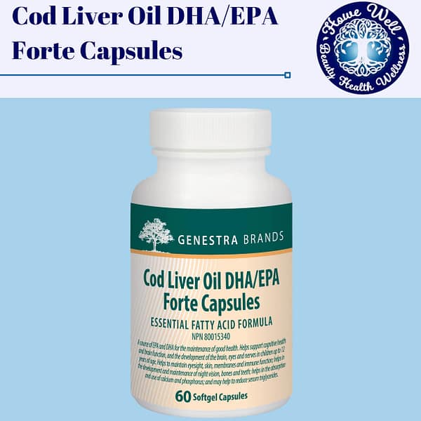 Cod Liver Oil DHA/EPA Forte Capsules (Genestra) Howe Well Stacy